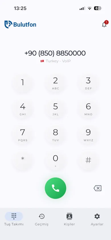 Bulutfon Plus tuş takımı